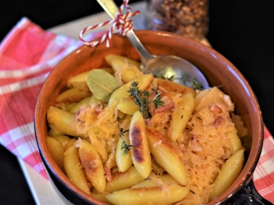 Gnocchi-Sauerkraut-Pfanne