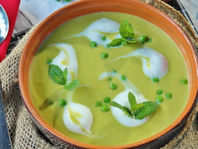 Rezept Erbsensuppe mit Sahne