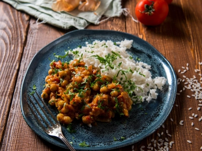 Rezept Kichererbesencurry mit Möhren