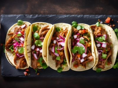 Tacos mit Pulled Pork